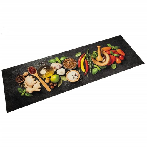 vidaXL Kuhinjska preproga pralna začimbe 60x180 cm žamet Cene