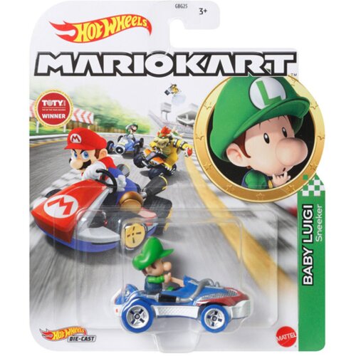 Hot Wheels Mario Kart - Baby Luigi, Superge, (21403497) Cene