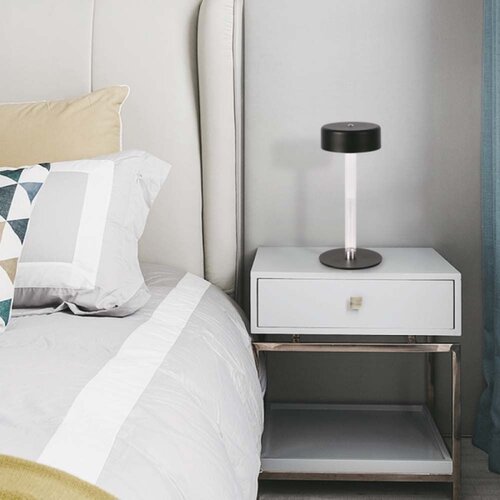  LED prigu&amp;scaron;iva punjiva stona lampa LED/3W/5V 3000-6000K crna Slike