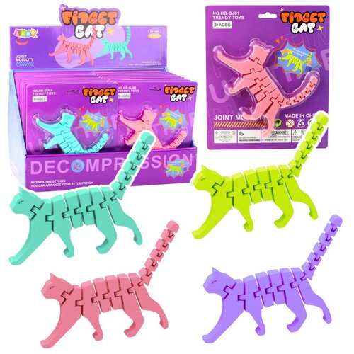  Mačja slagalica Fidget 3D slagalica Fleksibilna savitljiva mje&amp;scaron;avina Slike