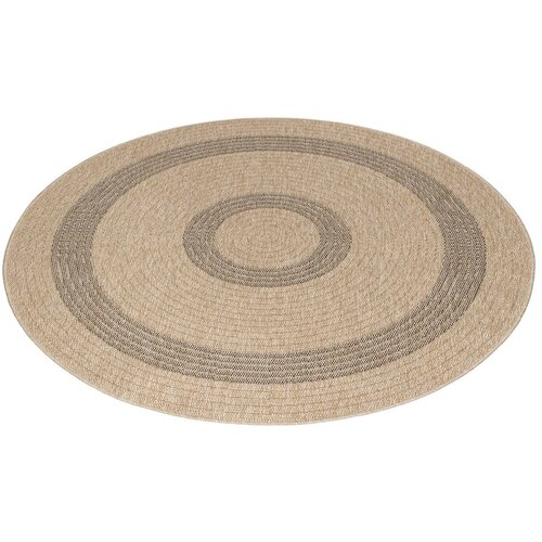 Ayyildiz Carpets Črna/bež okrogla zunanja preproga &amp;oslash; 160 cm Comilla &amp;ndash; Slike