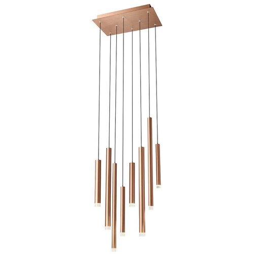  Redo 01-2047 - LED luster na sajli MADISON 8xLED/4W/230V bakar Cene