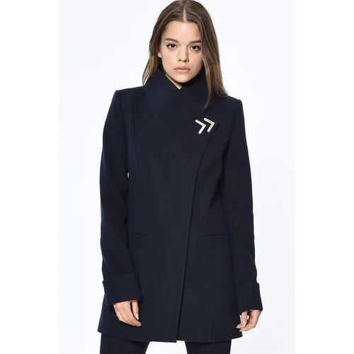 Dewberry Z6634 WOMEN'S COAT-NAVY BLUE