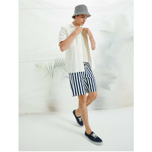 Koton Shorts - Navy blue - Normal Waist Slike