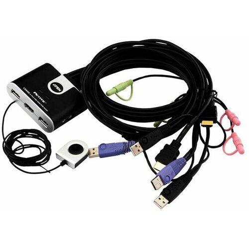 Aten KVM Switch CS692 2-Port USB/3xHDMI/6xUSB/3xAudio Cene