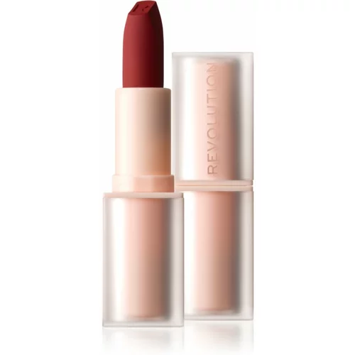 Makeup Revolution Lip Allure Soft Satin Lipstick kremasta šminka s satenastim zaključkom odtenek CEO Brick Red 3,2 g