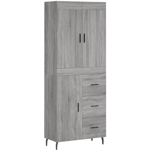 Maison Chic Visoka Komoda - Predalnik siva sonoma 69,5x34x180 cm inženirski les, (21720495) Cene