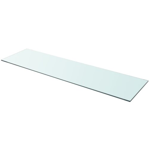 VidaXL Polica Prosojno Steklo 110x30 cm, (20765365) Slike