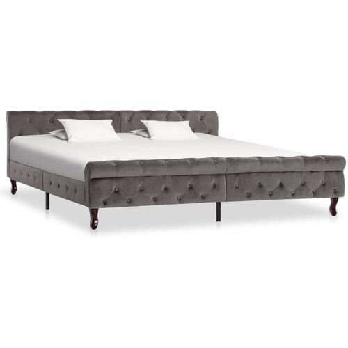 Furnova Posteljni okvir siv žamet 200x200 cm, (21931640) Slike
