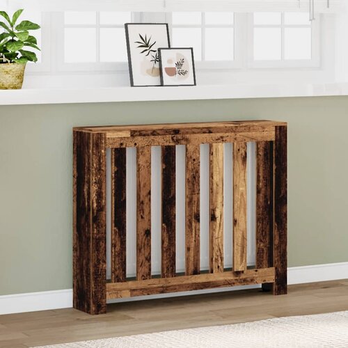 vidaXL Pokrov za radiator starinski les 104x20x82 cm inženirski les Cene