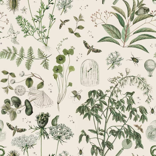 Dekornik Tapeta 100x280 cm Green Botanical Stories