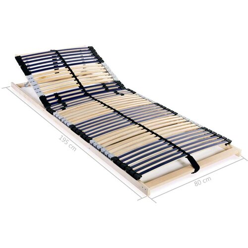 CON podnice za krevet 2 kom s 42 letvice i 7 zona 80 x 200 cm Slike