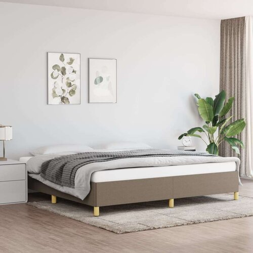  Za krevet smeđesivi 200x200 cm od tkanine Slike