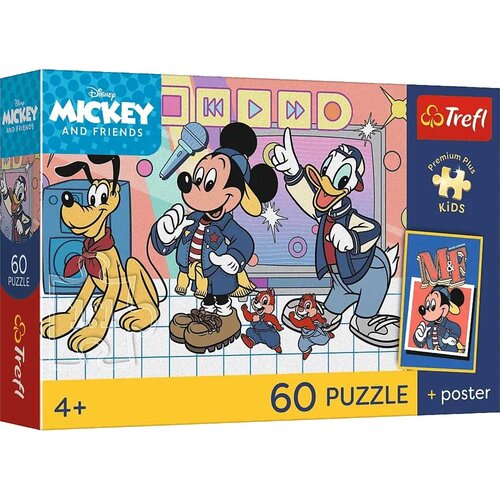 Trefl Disney Mickey Mouse i prijatelji, premium plus dječja slagalica od 60 dijelova s plakatom - Cijene