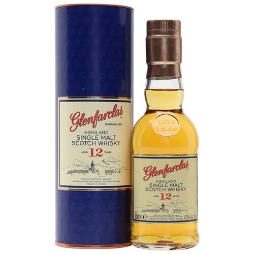 Glenfarclas Viski, Aged 12 Years, 0.2l Slike