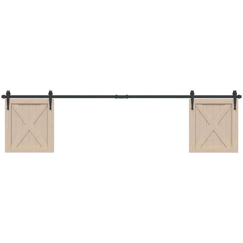 vidaXL Komplet drsnih vrat omarice 213 cm ogljikovo jeklo Cene