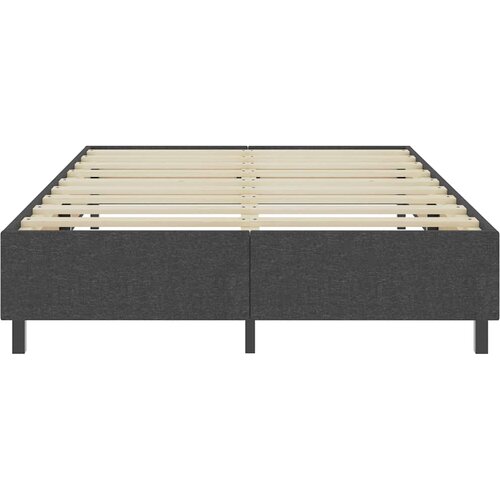 Box spring okvir za krevet od tkanine sivi 180 x 200 cm Slike