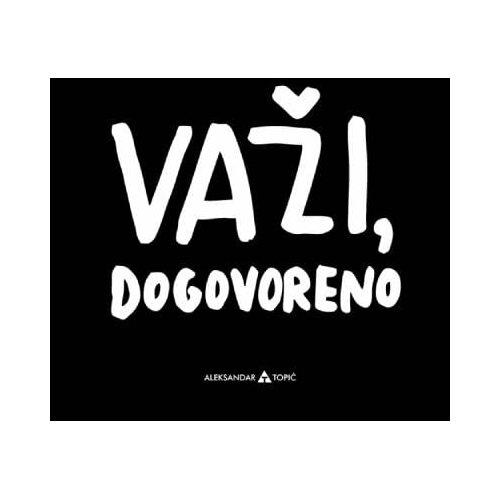 Aca Top Cat Nalepnica Važi, dogovoreno, 7.5x5.5cm, Crna Cene
