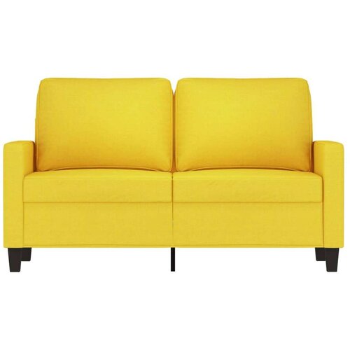 VidaXL Dvosjed od tkanine svjetložuti 120 cm Slike