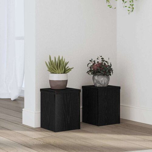  Stalak za biljke 2 pcs Crni hrast 15 x 15 x 20 cm Cijene