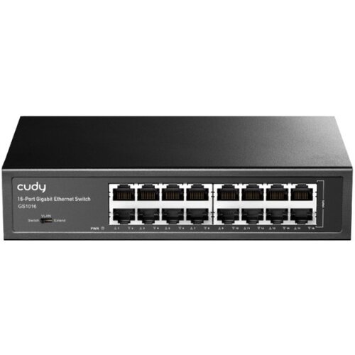 Cudy Switch gigabitni prekidač sa 16 portova GS1016 10/100/1000M 16x Gbit RJ45 (Alt. Teg1016d, PFS3016-16G) Slike