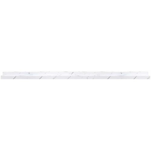  Polica na zidu s policom 4 pcs Bijeli mramor 100 x 9 x 3 cm Slike