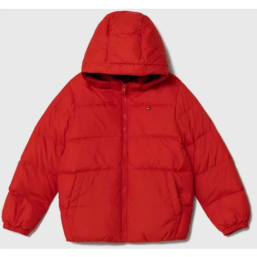 Tommy Hilfiger Dječja pernata jakna boja: crvena