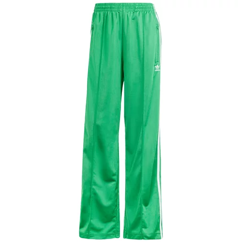 Adidas Hlače z naborki 'Firebird' zelena / bela