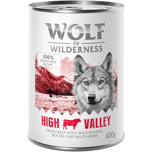 Wolf of Wilderness Adult 6 x 400 g &amp;ndash; Single Protein - High Valley - govedina Slike