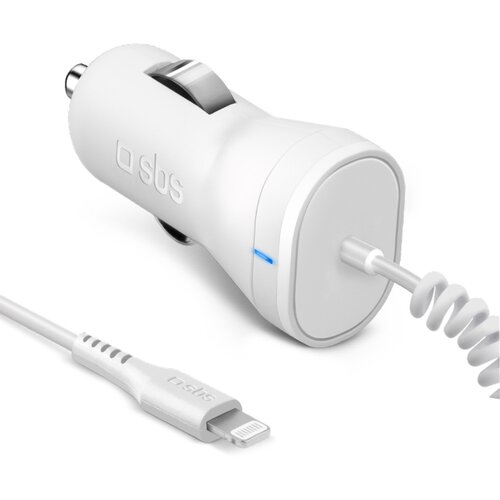 Sbs Car Charger weiss 10W Lightning Cene