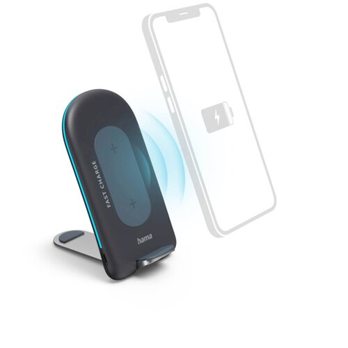 Wireless punjač set QI-FC15S, 15W, antracit Slike