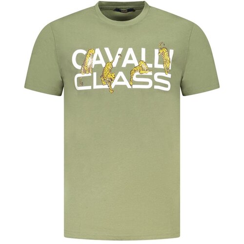 Cavalli Class Mu&amp;scaron;ka Majica Kratkih Rukava Zelena Slike