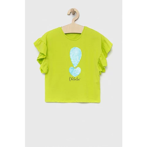 Birba&Trybeyond Otroška kratka majica zelena barva