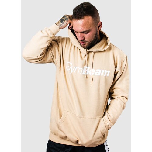 GymBeam Dukserica PRO Hoodie Sand Cene