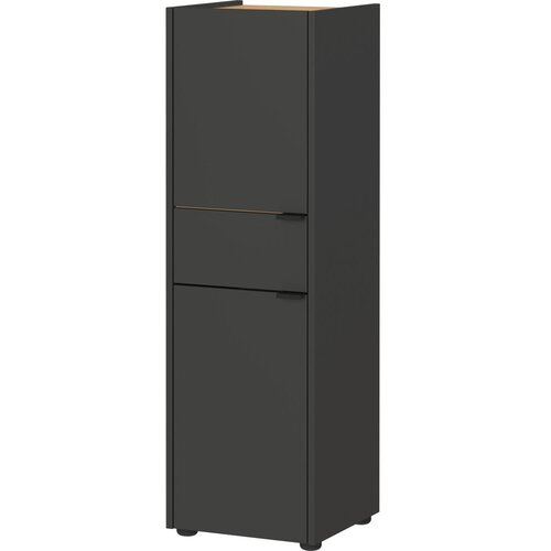 Germania antracitno sivi visok kupaonski ormarić 34x111 cm forano Slike