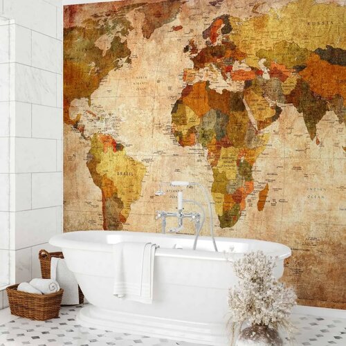  Foto tapeta - Old World Map 250x175 Vodootporna Cene