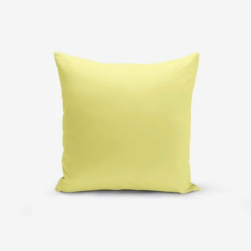 Minimalist Cushion Covers žuta jastučnica s primjesom pamuka , 45 x 45 cm