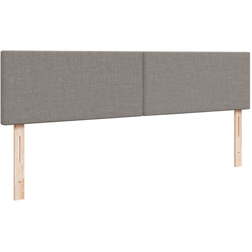  Otomanski krevet s madracem smeđesivi 160x200cm od tkanine Slike