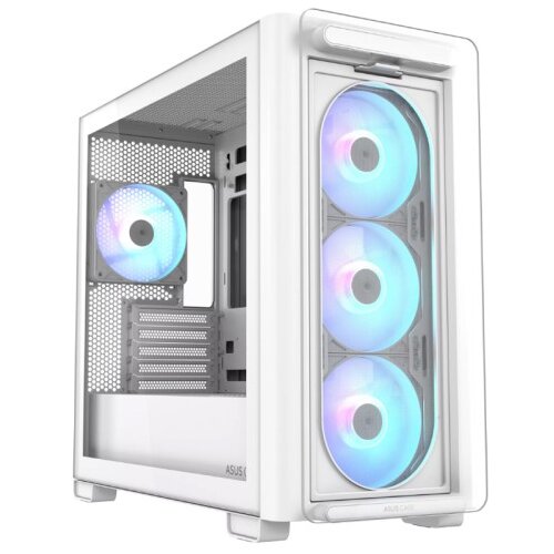 Asus A23 PLUS ARGB micro-ATX okno BTF belo ohi&amp;scaron;je Slike