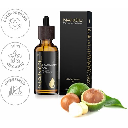 Nanoil Macadamia Oil makadamijevo olje za obraz, telo in lase 50 ml Slike