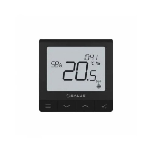 Salus digitalni sobni termostat bežicni (baterija li-ion 3,7V, crni) quantum SQ610RF Cene