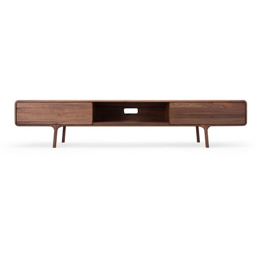 Gazzda Rjava TV omarica iz masivnega hrasta 220x45x45 cm Fawn &amp;ndash; Slike