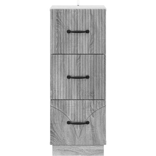  Ormar s ladicama Siva sonoma 33 x 34,5 x 87 cm Slike