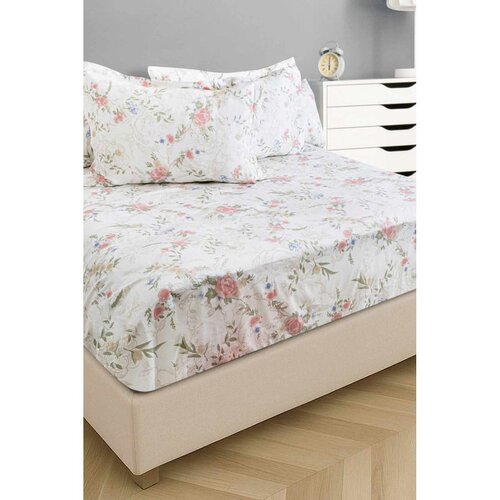  aida 120 whitepinkgreen satin single sheet set Cene