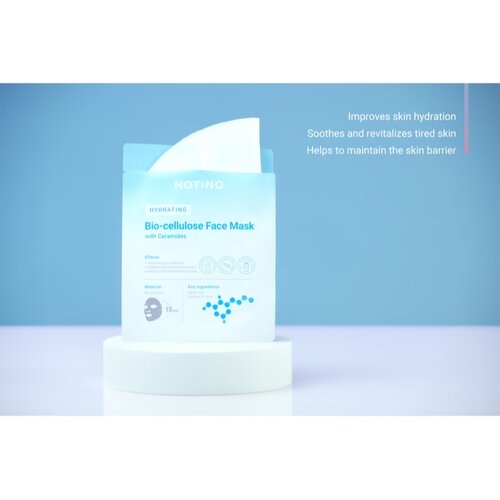 Notino Hydrating Bio-Cellulose Face Mask with Ceramides set sheet maski s hidratantnim učinkom Slike