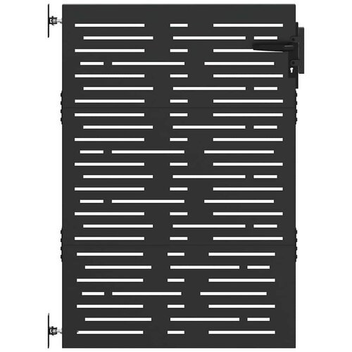 vidaXL Vrtna vrata Črna 85 x 125 cm Jeklo s pra&scaron;nim premazom, (5000301015) Cene