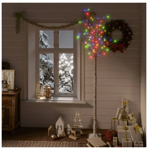  Božično drevesce z 200 LED lučkami 2,2 m večbarvno vrba