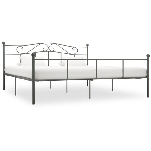 VidaXL Posteljni okvir siv kovinski 180x200 cm Slike