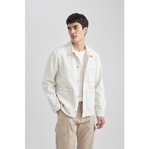 Defacto Regular Fit Polo Neck Shirt Jacket Slike