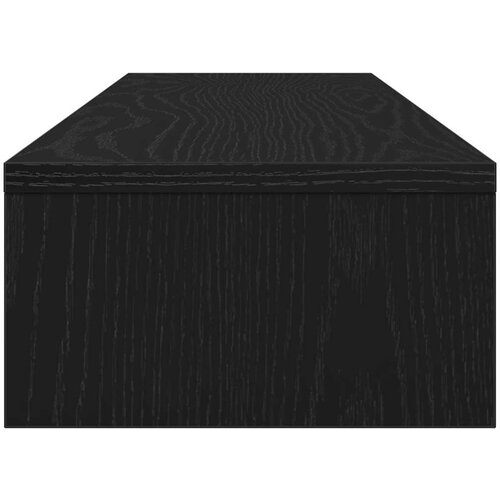 VidaXL Stalak za monitor crni hrast 100x24x13 cm konstruirano drvo Slike